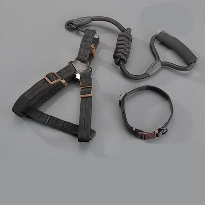 Pet Chain Rope Strap Three-Piece Suit Nylon Material