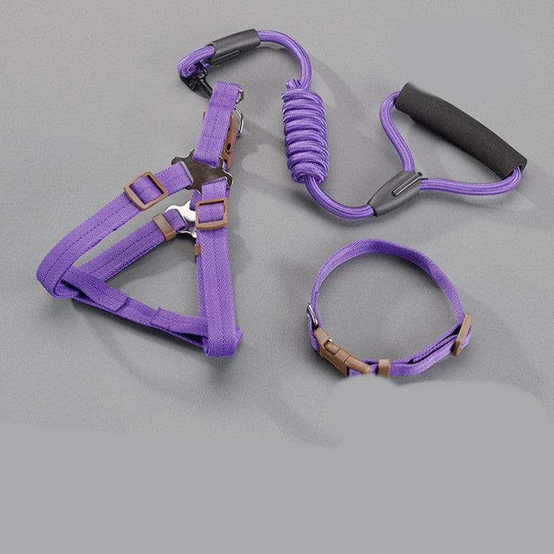 Pet Chain Rope Strap Three-Piece Suit Nylon Material