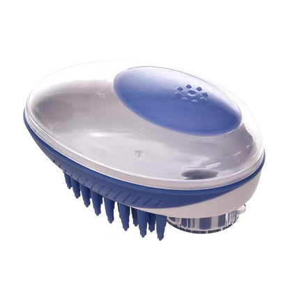 Silicone Pet Bath Brush with Built-in Liquid Storage