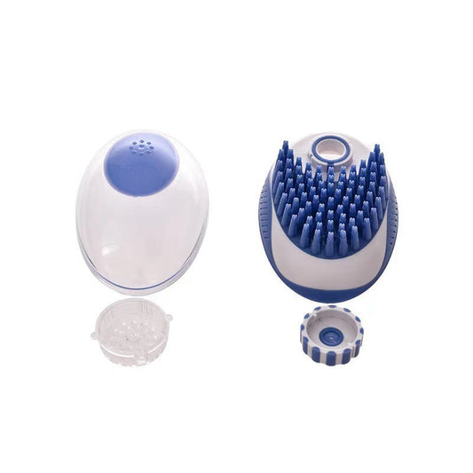 Silicone Pet Bath Brush with Built-in Liquid Storage