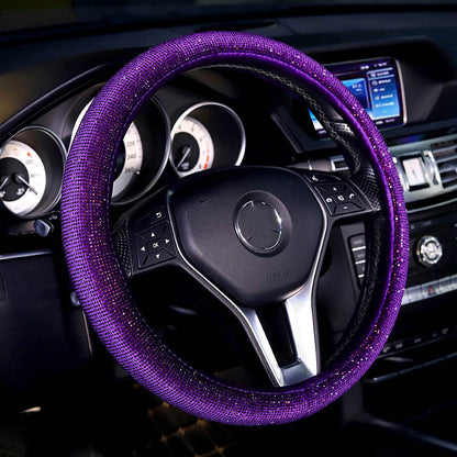 Full Diamond Steering Wheel Cover [Purple Diamond]