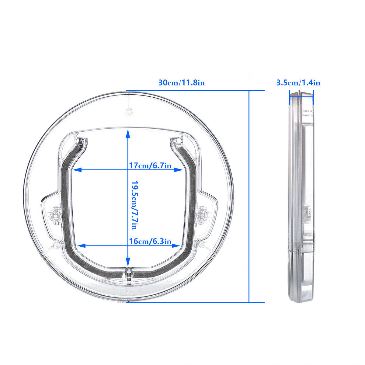 Pet Door with Brush Weather Seal | 4-Way Lockable