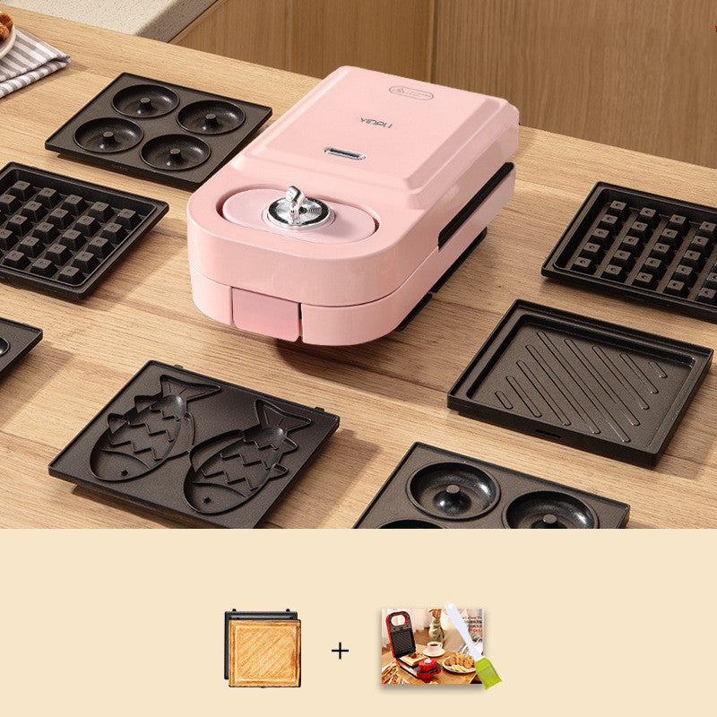 Retro Red Sandwich Waffle Breakfast Machine