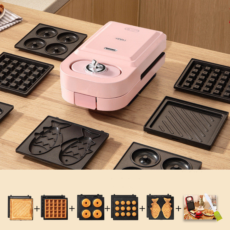 Retro Red Sandwich Waffle Breakfast Machine