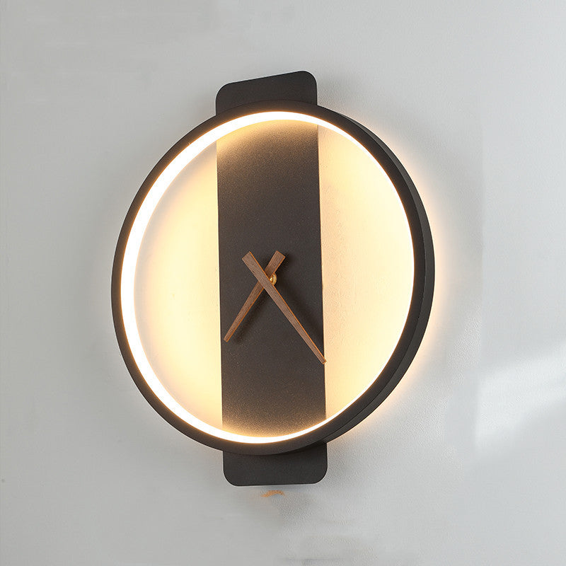 Nordic Style Acrylic Wall Lamp Clock