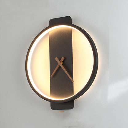 Nordic Style Acrylic Wall Lamp Clock