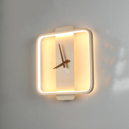 Nordic Style Acrylic Wall Lamp Clock