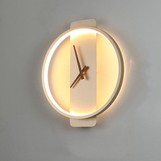 Nordic Style Acrylic Wall Lamp Clock