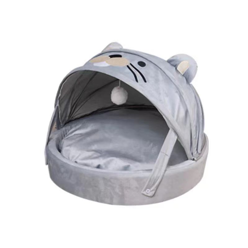 Adorable All Beings Rainbow Dual Purpose Pet Nest with Short Plush