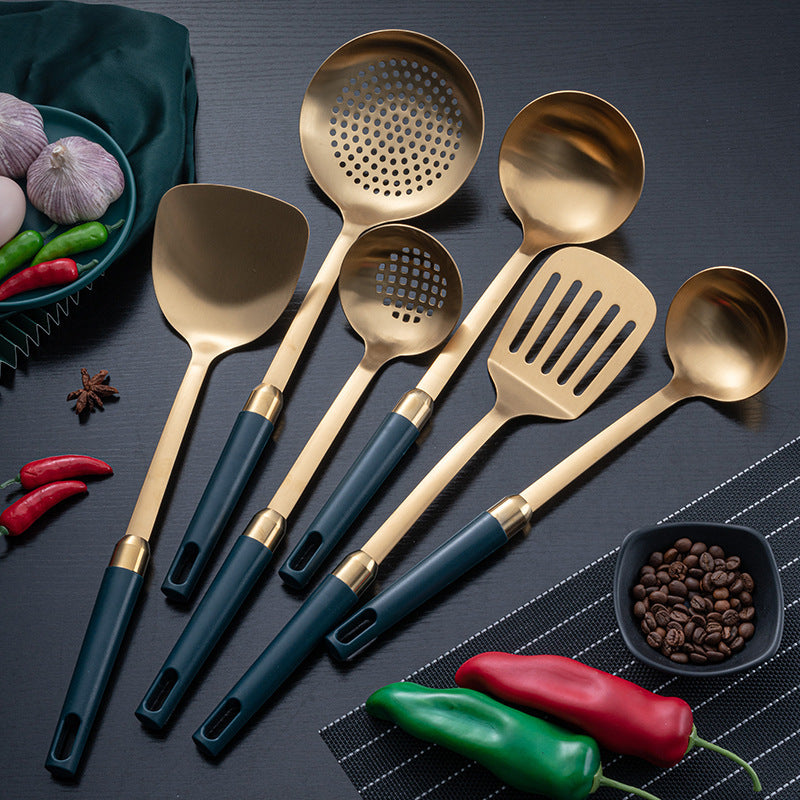 Gold-Plated Stainless Steel Kitchenware Set