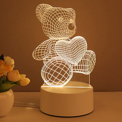 3D Illusion Desk Lamp Made From Safe Acrylic