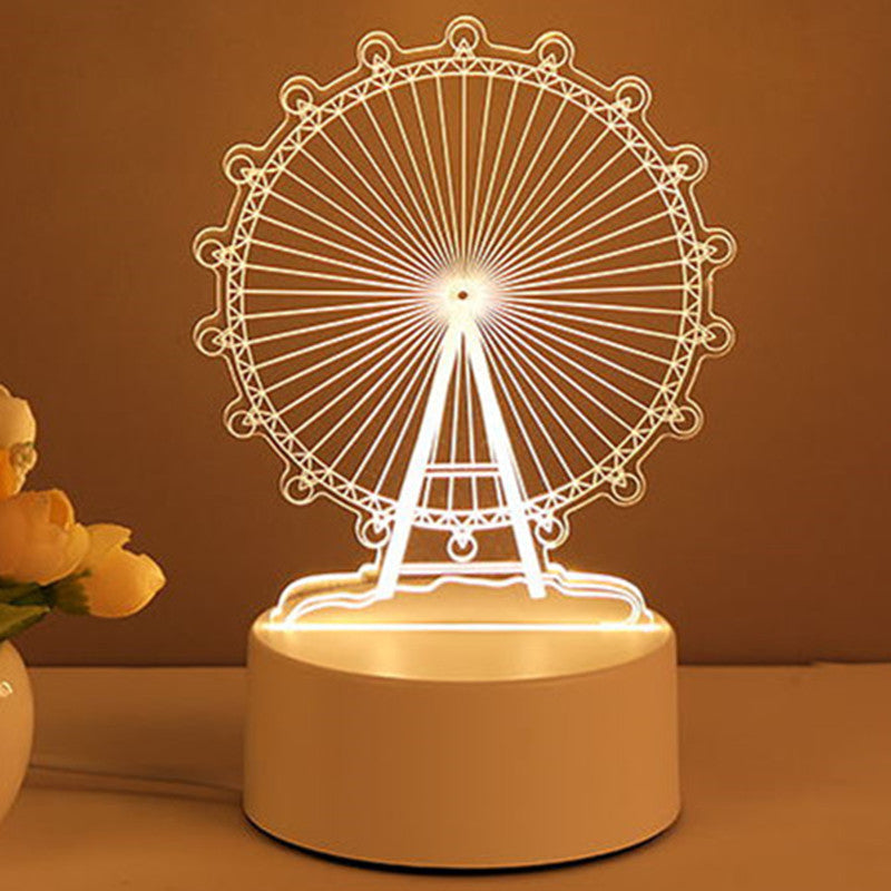 3D Illusion Desk Lamp Made From Safe Acrylic