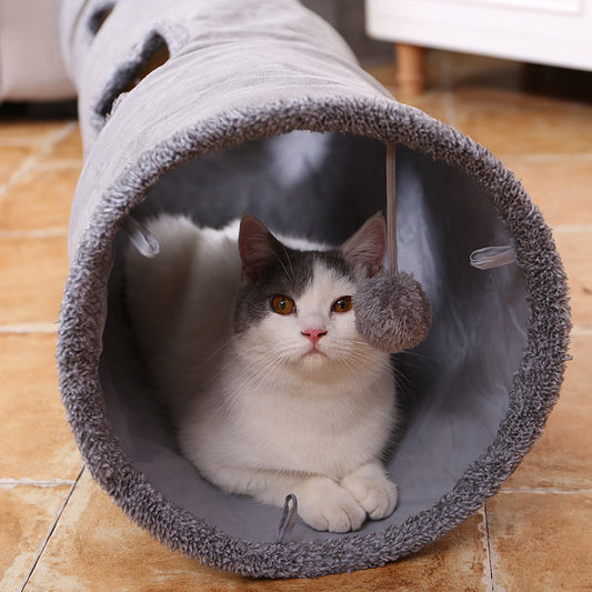 High-Quality Cat Play Tunnel Toy - Collapsible & Durable