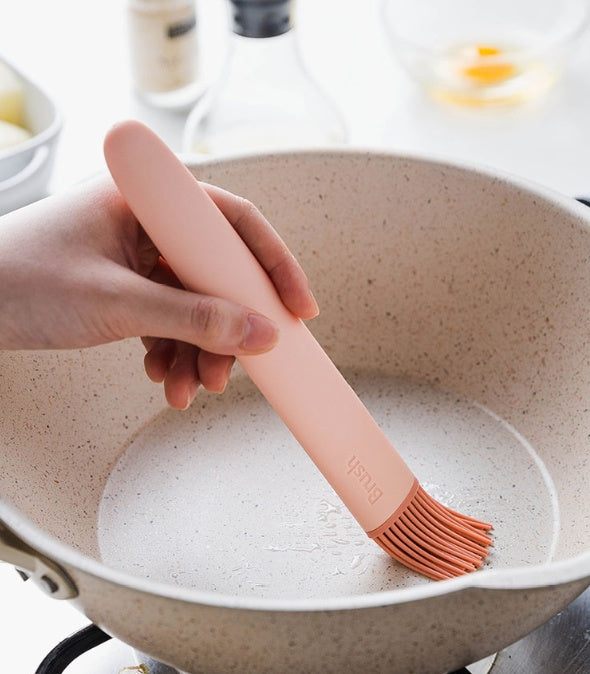 Pink Silicone Basting Brush