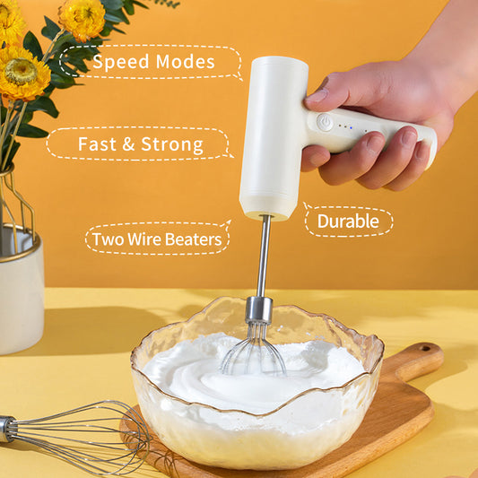 USB Rechargeable 3-Speed Electric Egg Beater