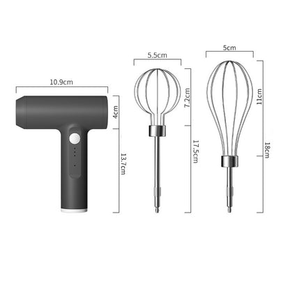 USB Rechargeable 3-Speed Electric Egg Beater