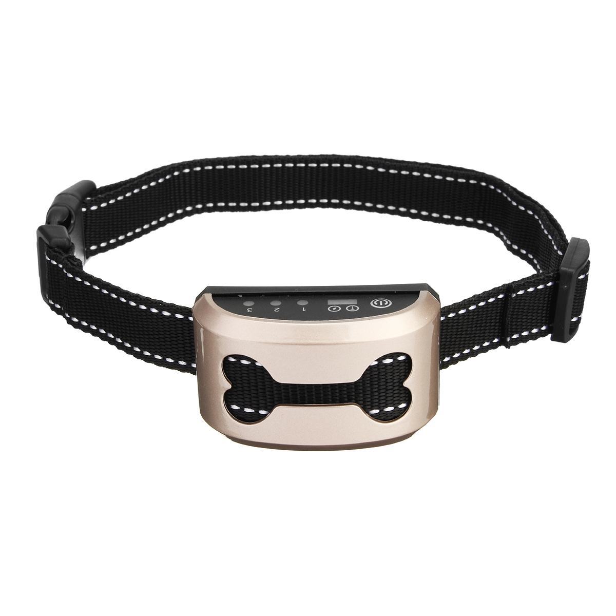 Adjustable Electric Shock Dog Training Collar with Ultrasonic & Voice Control