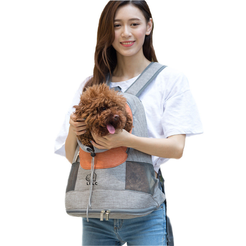 Breathable Shoulder Pet Bag: Portable Dog & Cat Backpack