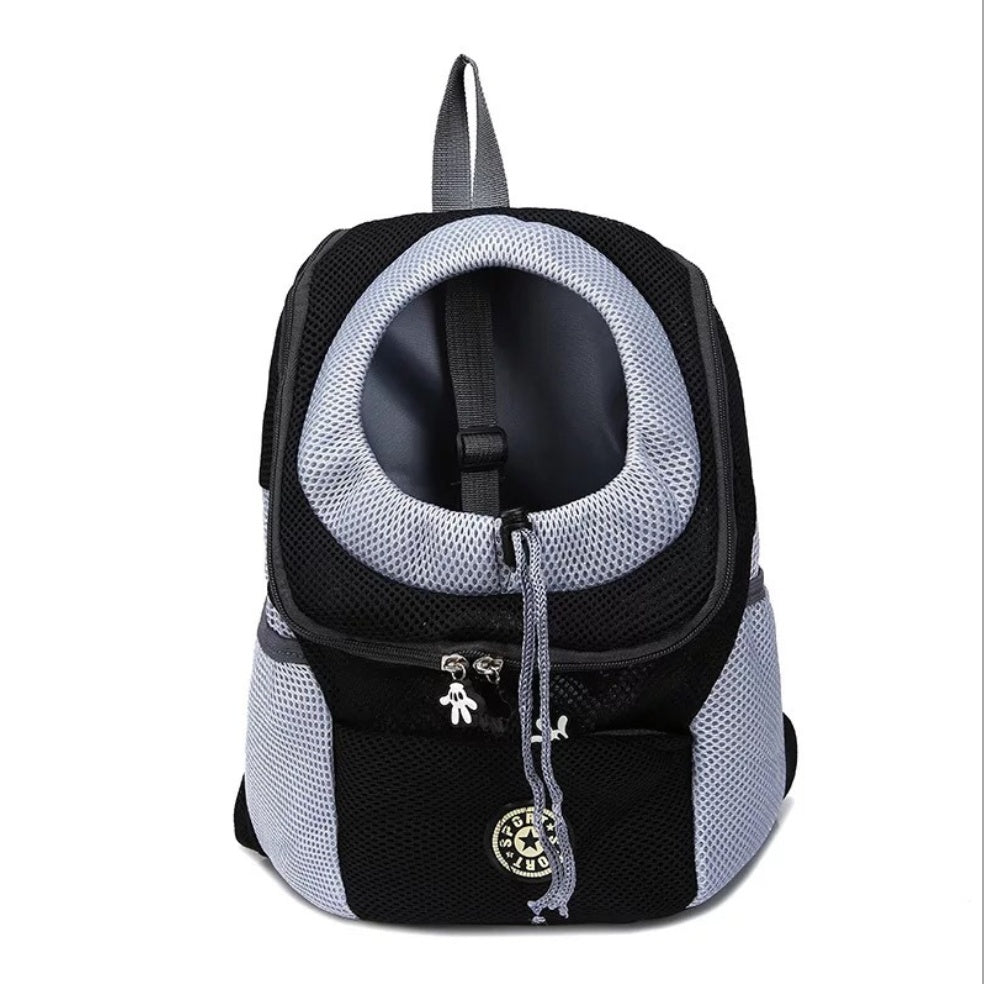 Pet Dog Carrier Backpack - Double Shoulder Travel Bag with Mesh