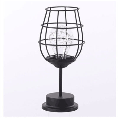 Creative Iron Style Table Lamp for Bedroom