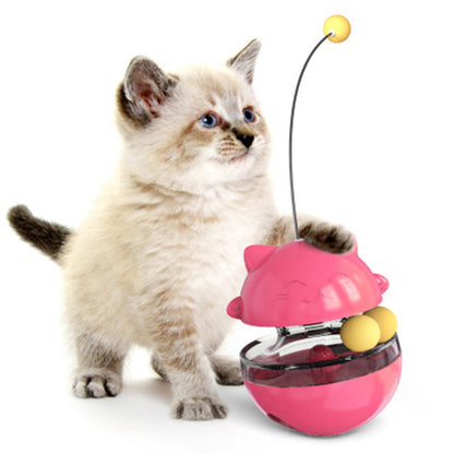 Funny Cat Toys Pet Slow Leaking Food Ball - IQ Improve Training Toy