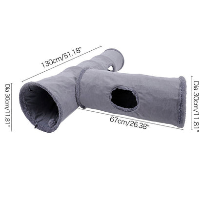 High-Quality Cat Play Tunnel Toy - Collapsible & Durable