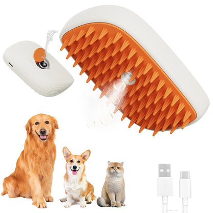 USB Rechargeable Pet Steam Brush