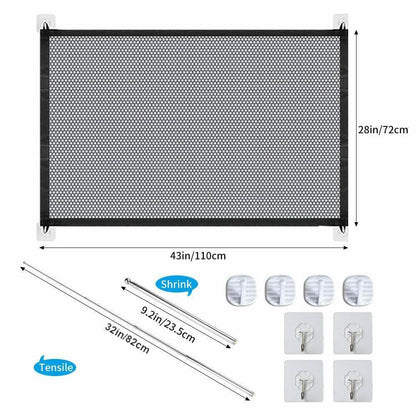 Magic Mesh Portable Safety Gate for Pets & Babies