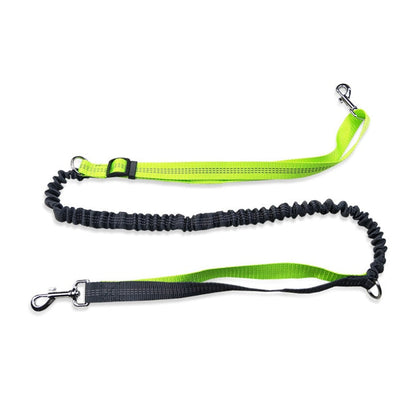 Hands Free Dog Running Leash with Waist Belt Pack