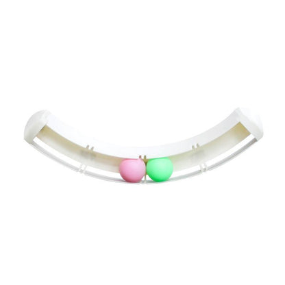 White Plastic Curved Track Color Ball Toy with Track Plate