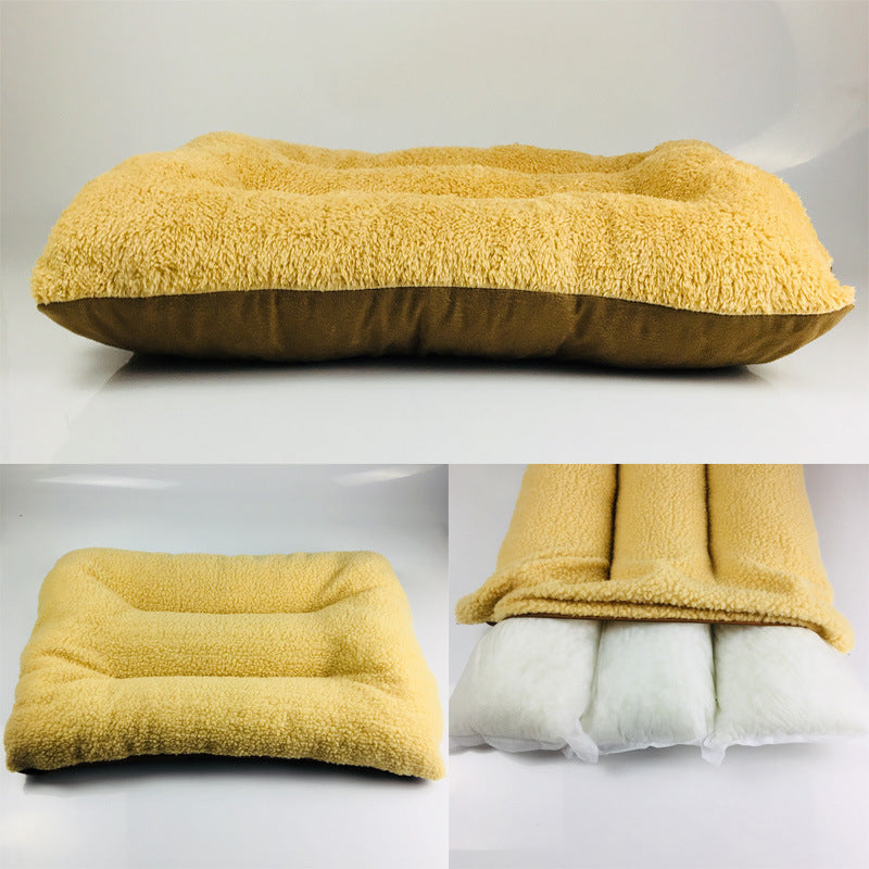 Soft Cashmere Pet Bed for Dogs and Cats - Multiple Sizes Available