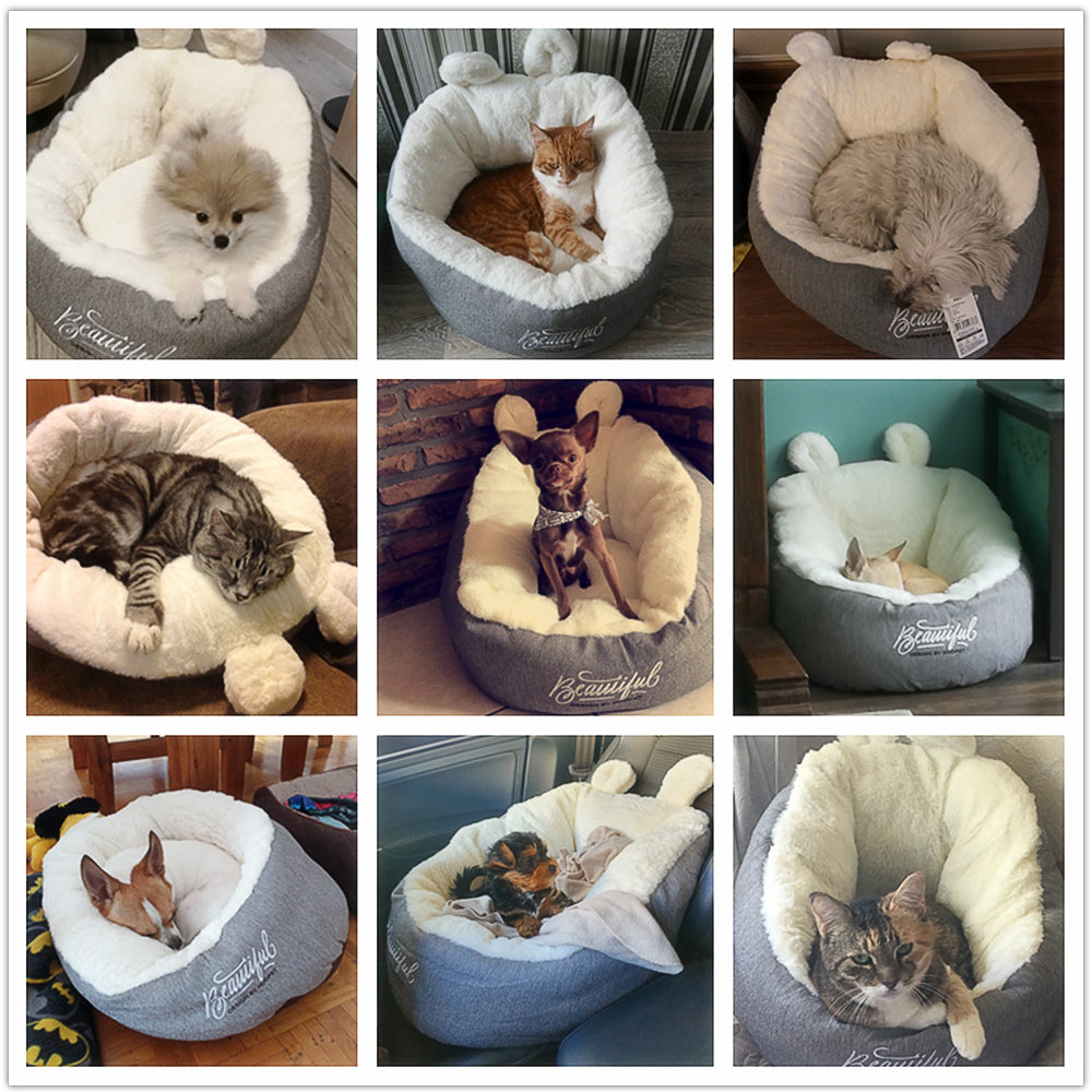 Warming Pet Bed - Soft Sleeping Bag & Pet Cushion