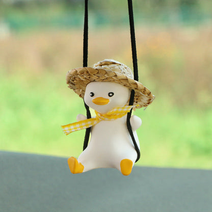 Cute Duck Design Hanging Ornament for Car or Room Decoration