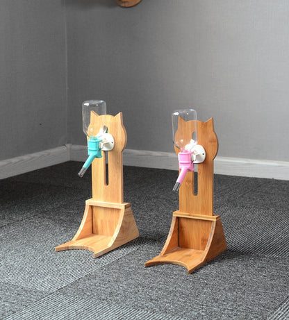 Bamboo and Oak Holder with 3 Color Options | 300ml Water Capacity