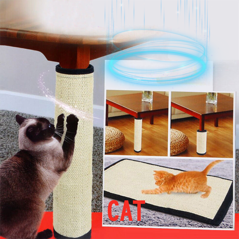 Durable Sisal Cat Scratch Pad for Furniture Protection