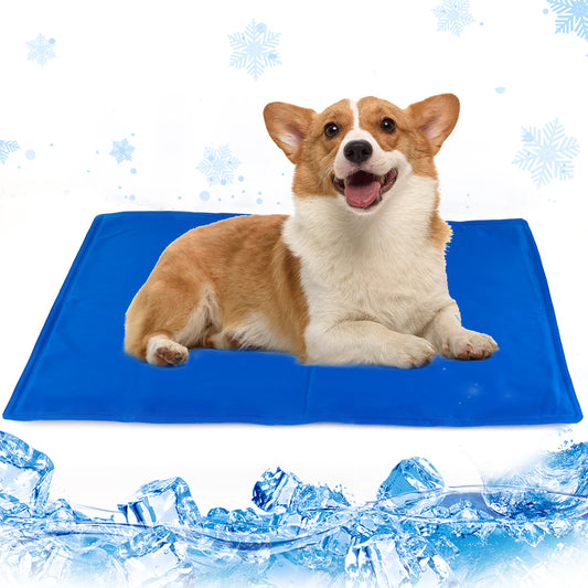 Pressure activated dog cooling mat