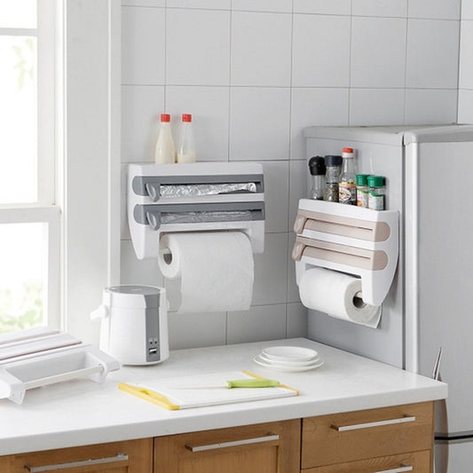 4-In-1 Kitchen Roll Holder and Dispenser