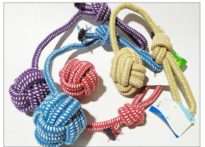 Cotton Rope Knot Toys for Pets - Durable and Fun Playtime Rope Toy