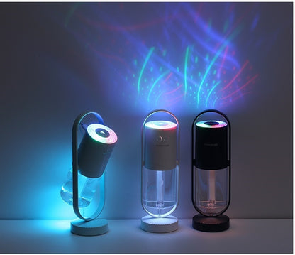 3-in-1 Home Comfort: Humidifier, Nightlight Projector & USB Power