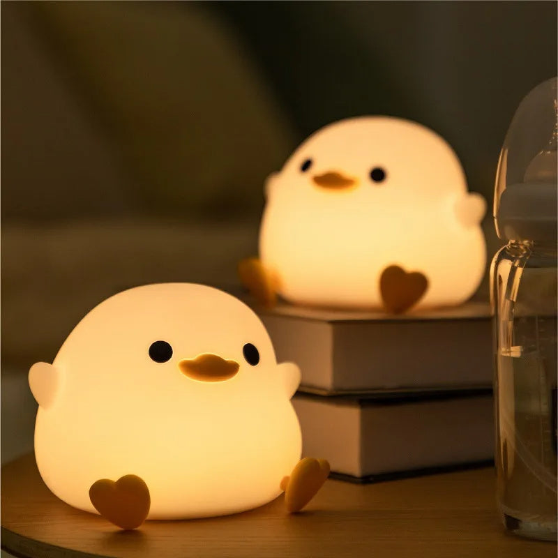 Doudou Duck Silicone Alarm Lamp