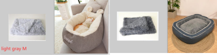 Warming Pet Bed - Soft Sleeping Bag & Pet Cushion