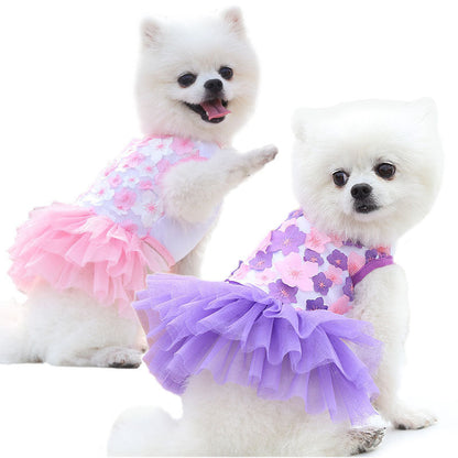 Princess Style Cotton Pet Skirt