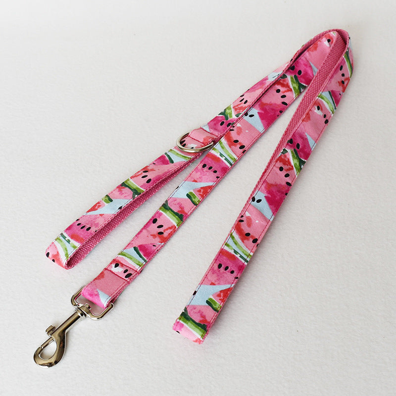 Handmade Flower Dog Collar & Leash Set - Eco-friendly & Customizable