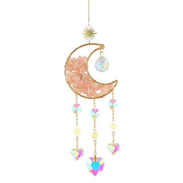 Moon Metal Crystal Pink