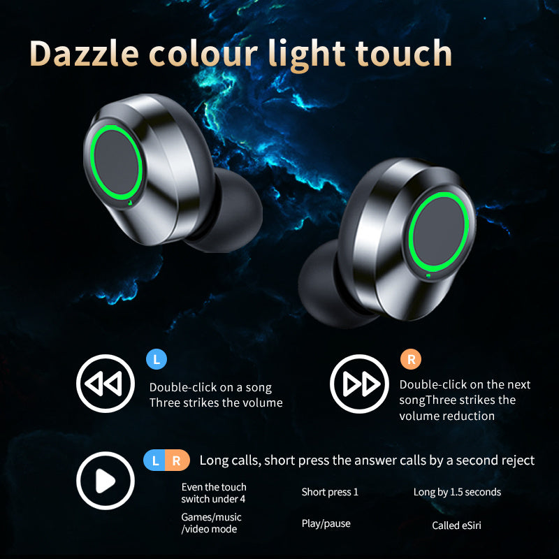 Upgraded LED Soft Light Display Bluetooth Earphones