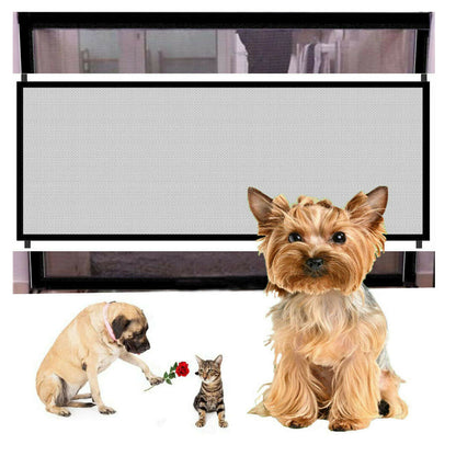 Portable pet door barrier