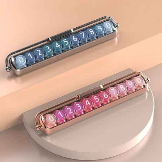 Creative Temporary Parking Number Sign for Cars