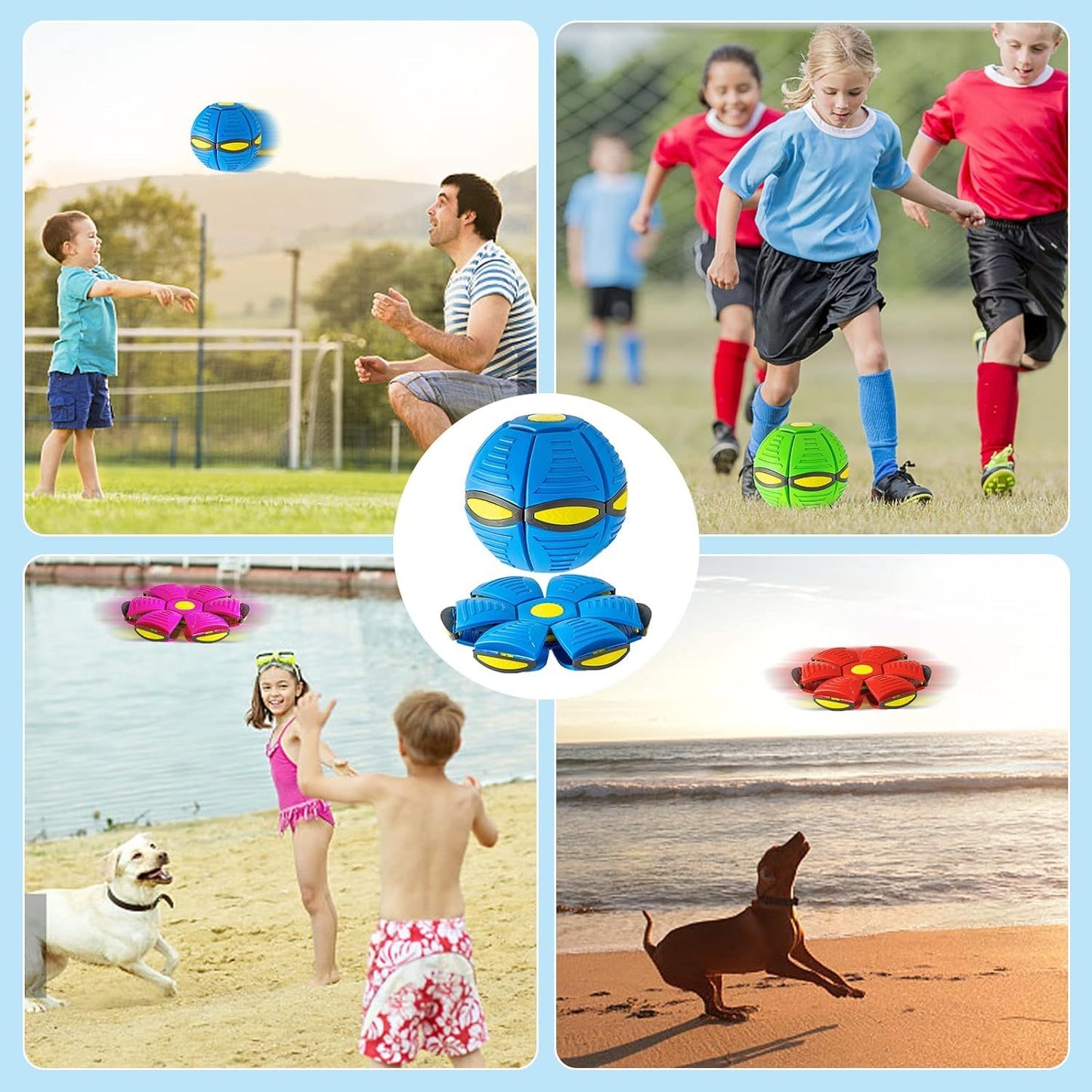 Magic Ball Toy - Durable & Interactive Pet Flying Saucer Ball