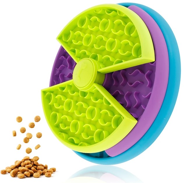 3-Layer Rotating Puzzle Pet Slow Feeder for Mental Stimulation