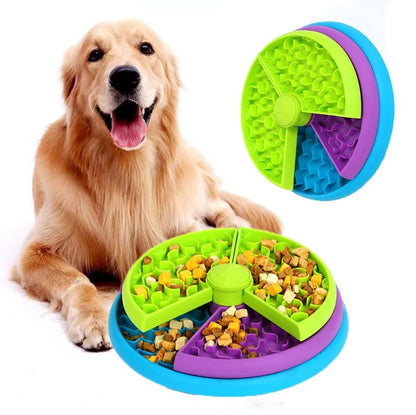 3-Layer Rotating Puzzle Pet Slow Feeder for Mental Stimulation